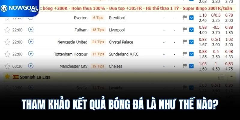 Tham khảo kết quả bóng đá là như thế nào?